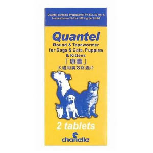 Chanelle康圖 寵物用廣效除蟲片 2片 (貓犬用)